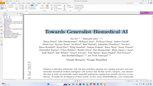 Towards Generalist Biomedical AI