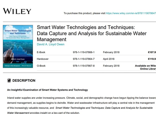 Wiley_Smart Water Technologies and Techniques_ Data Capture and Analysis for Sustainable Water Management_978-1-119-07864-7