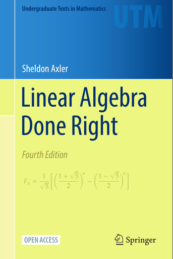 Linear Algebra Done Right(1)