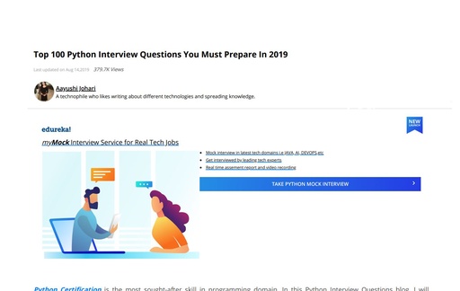 Top 100 Python Interview Questions @DataplusScience
