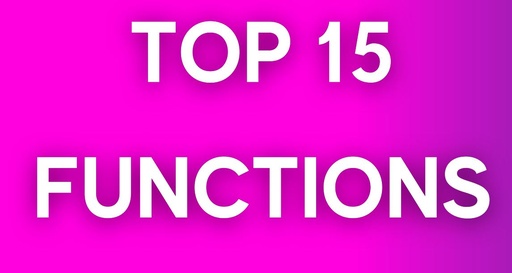 TOP 15 FUNCTIONS_ EXCEL - SQL - PYTHON