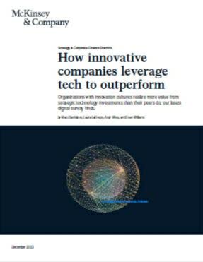 How innovative companies leverage tech to outperform